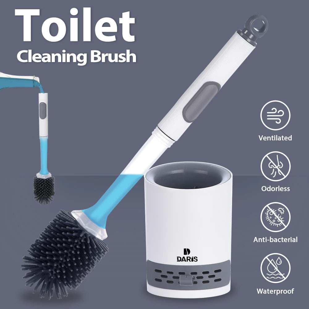 Refillable Silicone Toilet Brush