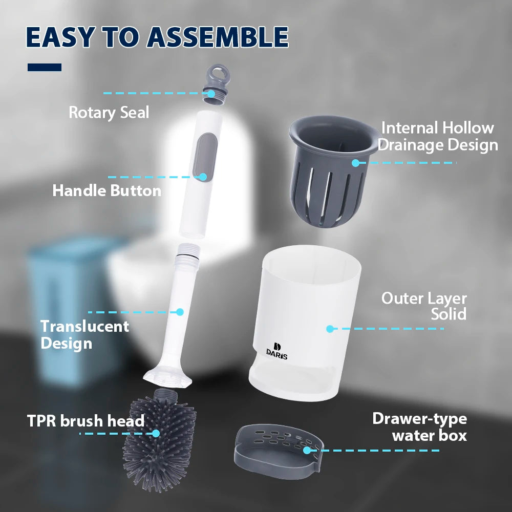 Refillable Silicone Toilet Brush