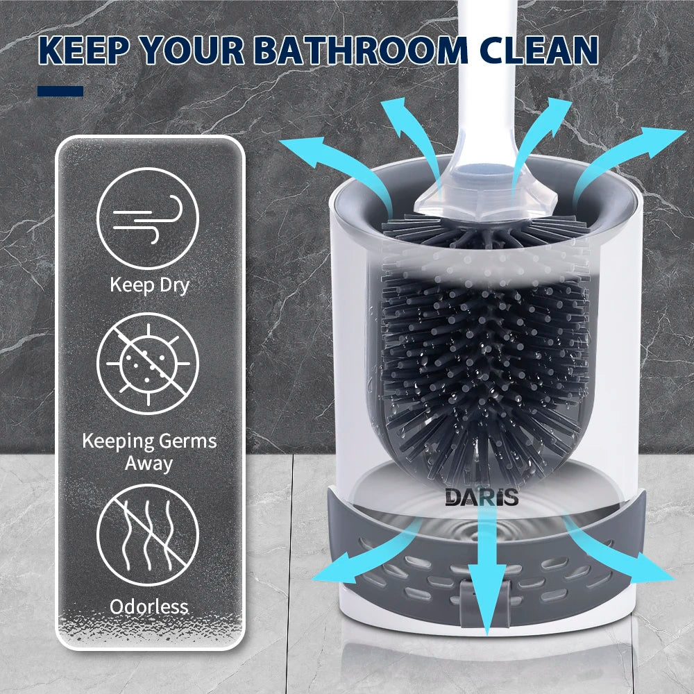 Refillable Silicone Toilet Brush